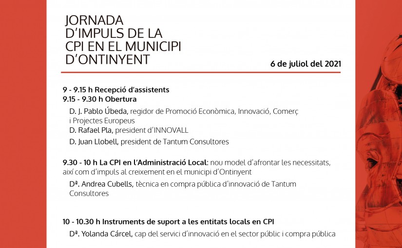 I JORNADA IMPULS DE LA CPI ONTINYENT 6 DE JULIOL 2021